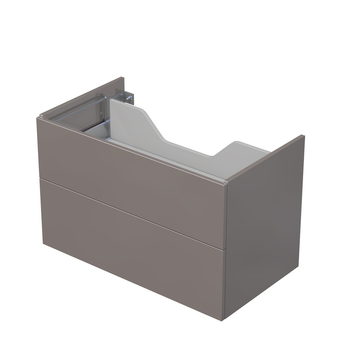 Koupelnová skříňka pod desku s 1 zásuvkou Naturel Ratio 90x26x50 cm basalto lesk ZB901Z26PU.A2496 Naturel