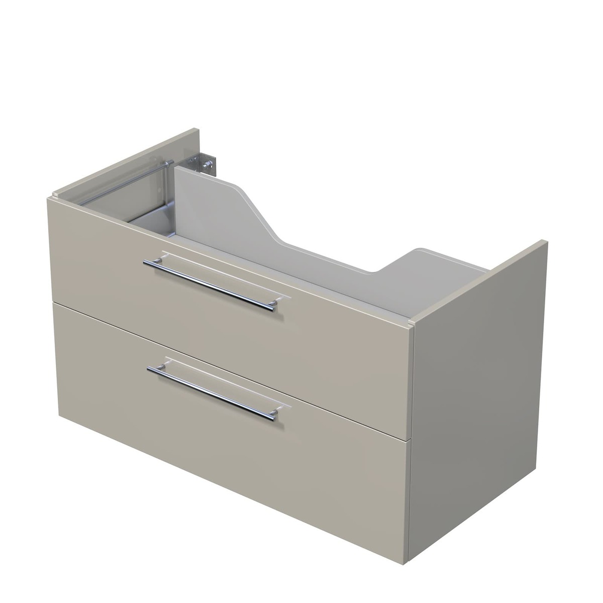 Koupelnová skříňka pod desku se 2 zásuvkami Naturel Ratio 100x56x50 cm kašmír lesk ZB1002Z56.A3026 Naturel