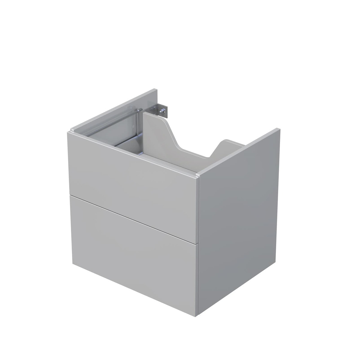 Koupelnová skříňka pod desku se 2 zásuvkami Naturel Ratio 60x56x50 cm šedá lesk ZB602Z56PU.A2736 Naturel