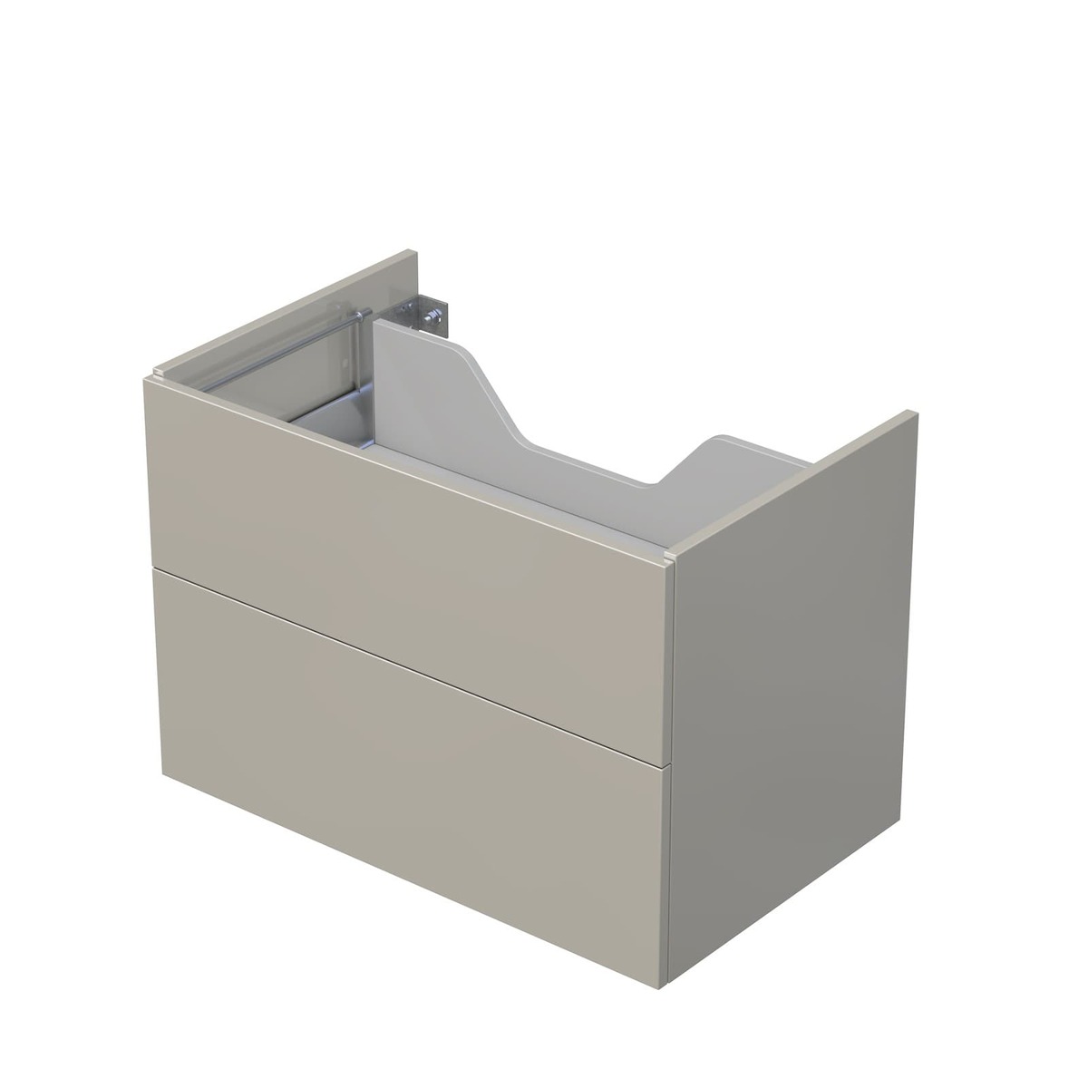 Koupelnová skříňka pod desku se 2 zásuvkami Naturel Ratio 80x56x50 cm kašmír lesk ZB802Z56PU.A3026 Naturel