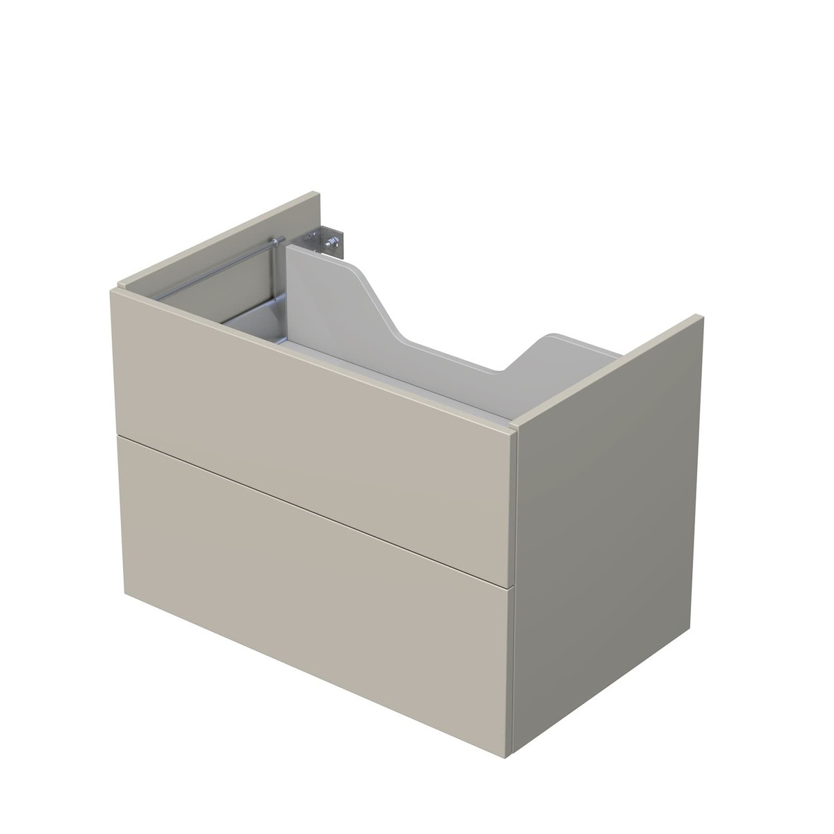 Koupelnová skříňka pod desku se 2 zásuvkami Naturel Ratio 80x56x50 cm kašmír mat ZB802Z56PU.A3746 Naturel