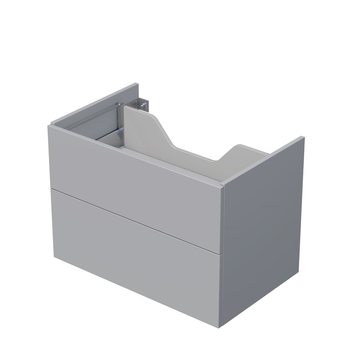 Koupelnová skříňka pod desku se 2 zásuvkami Naturel Ratio 80x56x50 cm šedá mat ZB802Z56PU.A5866 Naturel