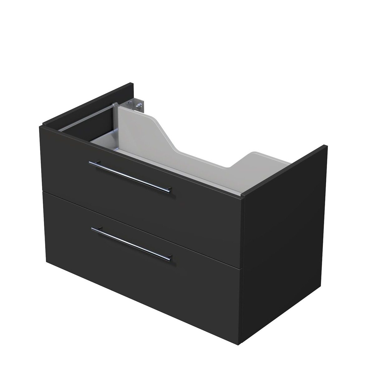 Koupelnová skříňka pod desku se 2 zásuvkami Naturel Ratio 90x56x50 cm antracit mat ZB902Z56.A3396 Naturel