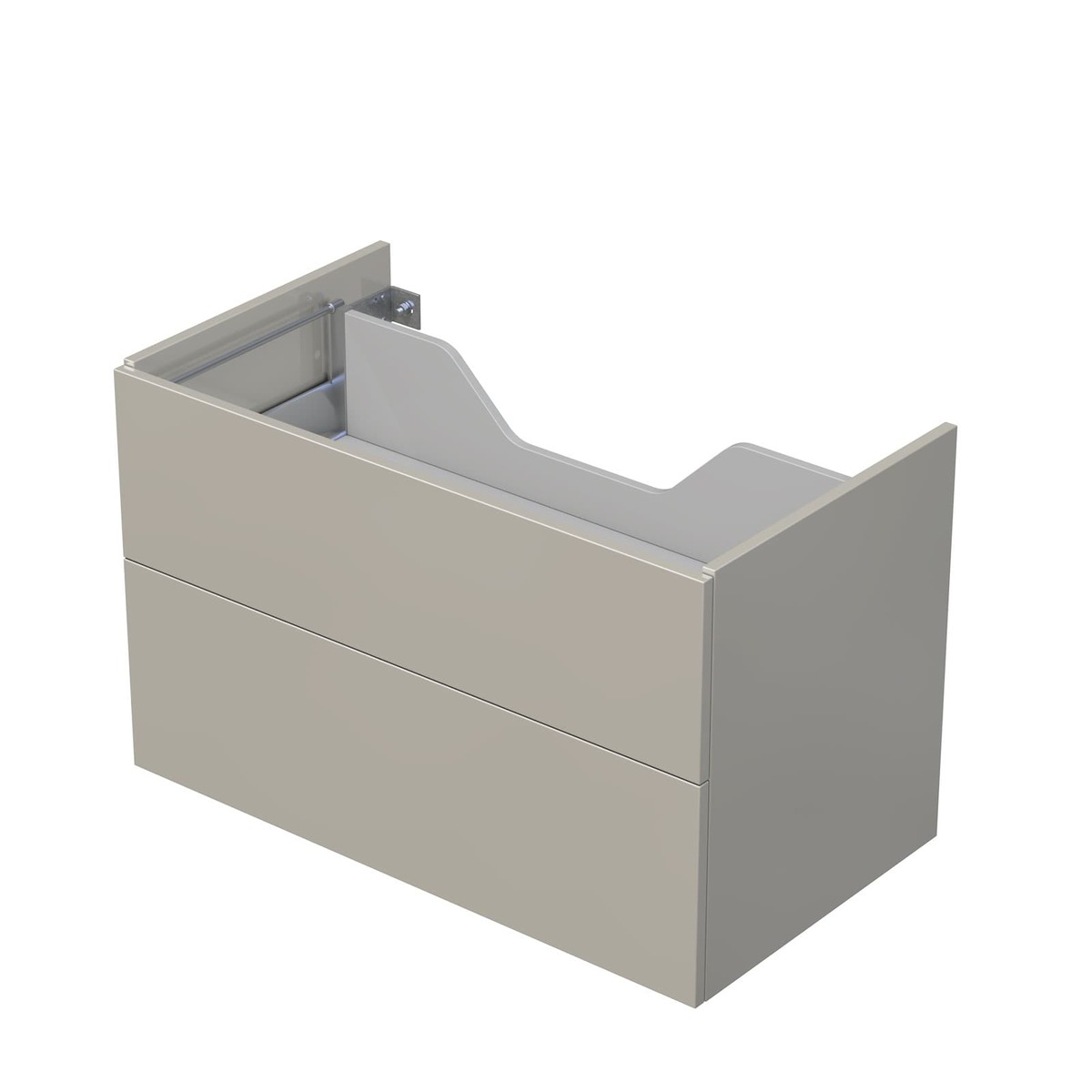 Koupelnová skříňka pod desku se 2 zásuvkami Naturel Ratio 90x56x50 cm kašmír lesk ZB902Z56PU.A3026 Naturel