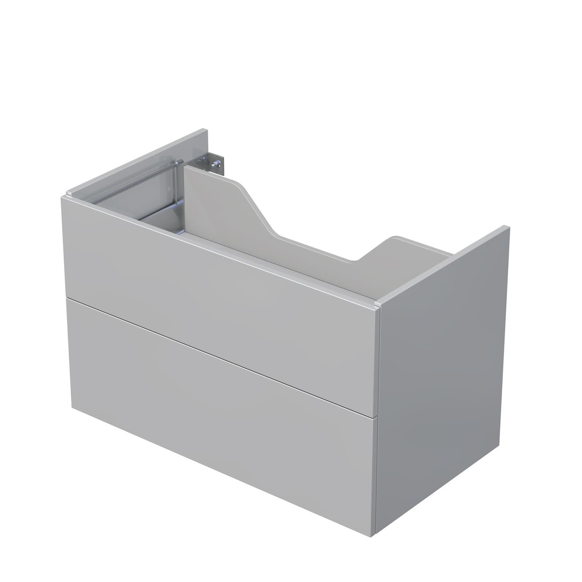 Koupelnová skříňka pod desku se 2 zásuvkami Naturel Ratio 90x56x50 cm šedá lesk ZB902Z56PU.A2736 Naturel