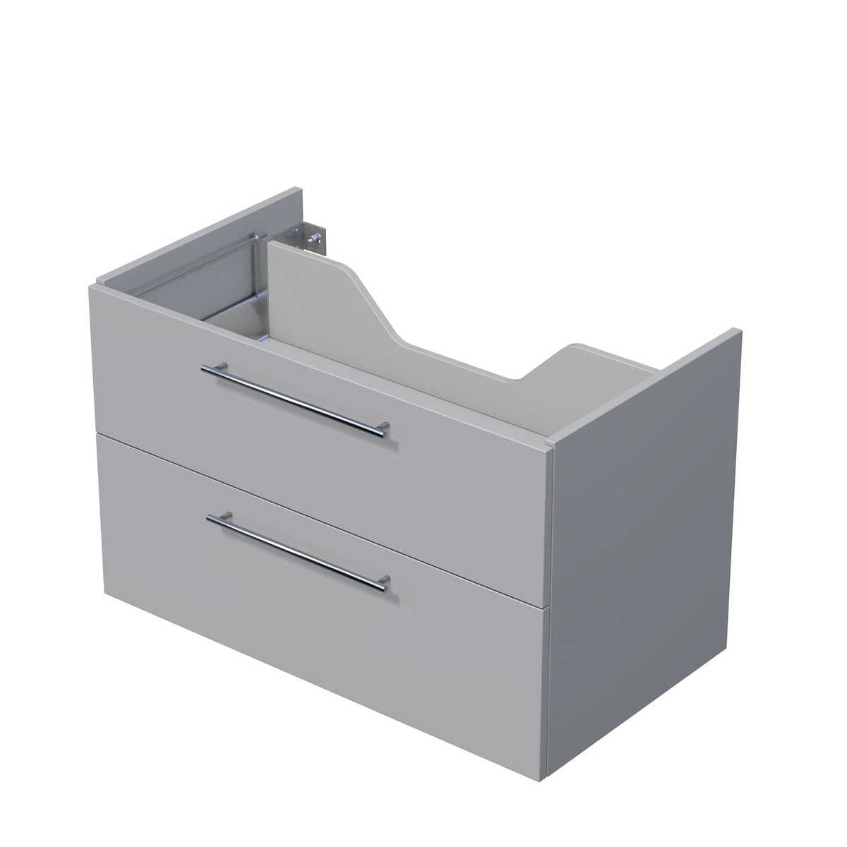 Koupelnová skříňka pod desku se 2 zásuvkami Naturel Ratio 90x56x50 cm šedá mat ZB902Z56.A5866 Naturel