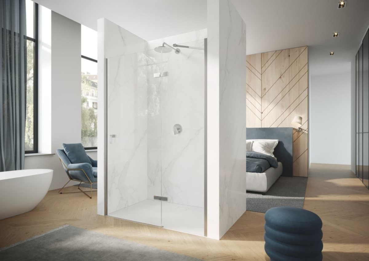 Křídlové dveře s pev. segm. Design Pure 8P0702.123.322 Huppe