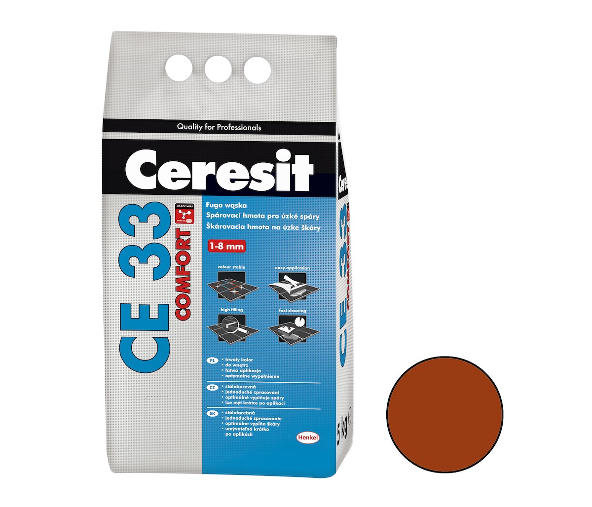 Spárovací hmota Ceresit hnědá 5 kg CE33549 Ceresit