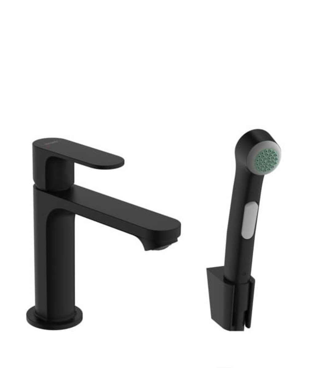 Umyvadlová baterie Hansgrohe Rebris S s bidetovou sprškou matná černá 72215670 Hansgrohe
