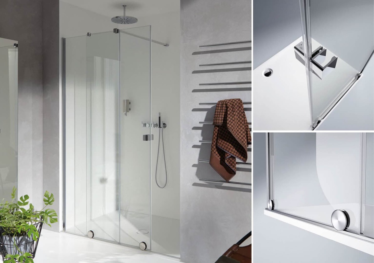 Walk-In posuvné dveře 1-dílné s pevným segmentem XT0103.123.322 Huppe