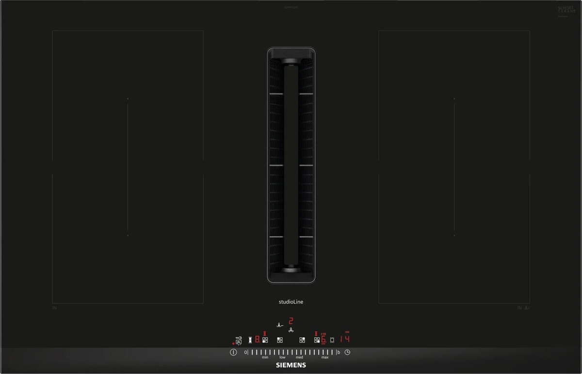 Indukční varná deska Siemens iQ500 s integrovaným odsáváním ED877FQ25E Siemens