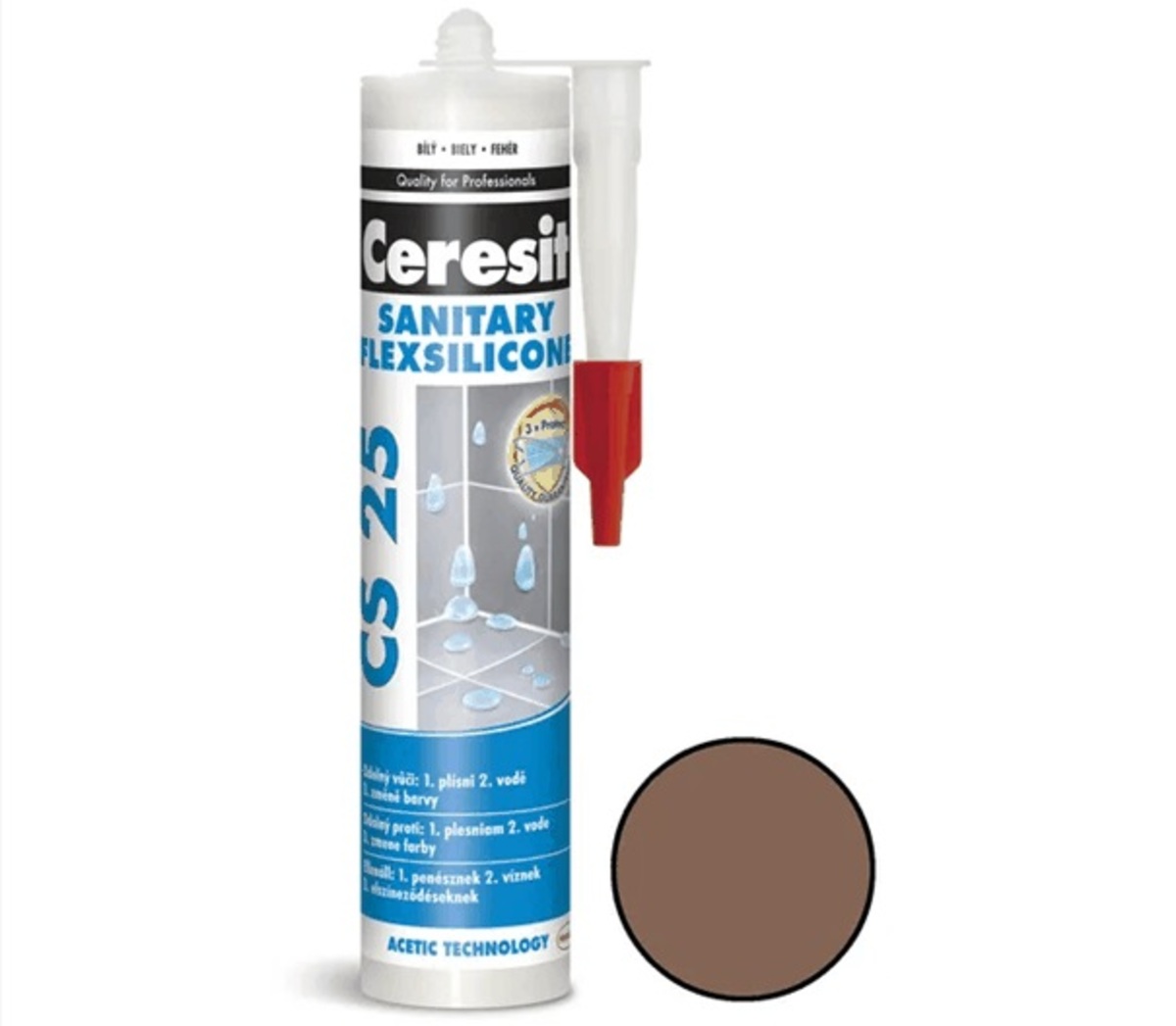 Silikon Ceresit CS 25 almond brown 280 ml CS25145 Ceresit