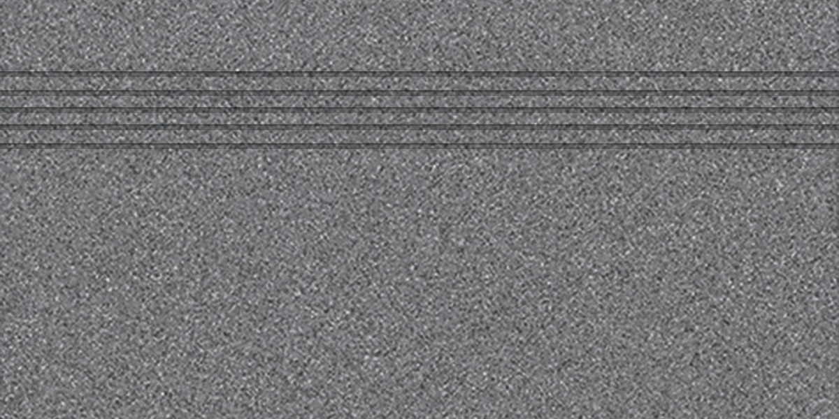 Schodovka Rako Taurus Granit antracitově šedá 30x60 cm mat TCPSE065.1 Rako