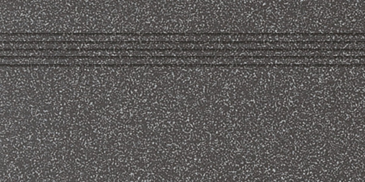 Schodovka Rako Taurus Granit černá 30x60 cm mat TCPSE069.1 Rako