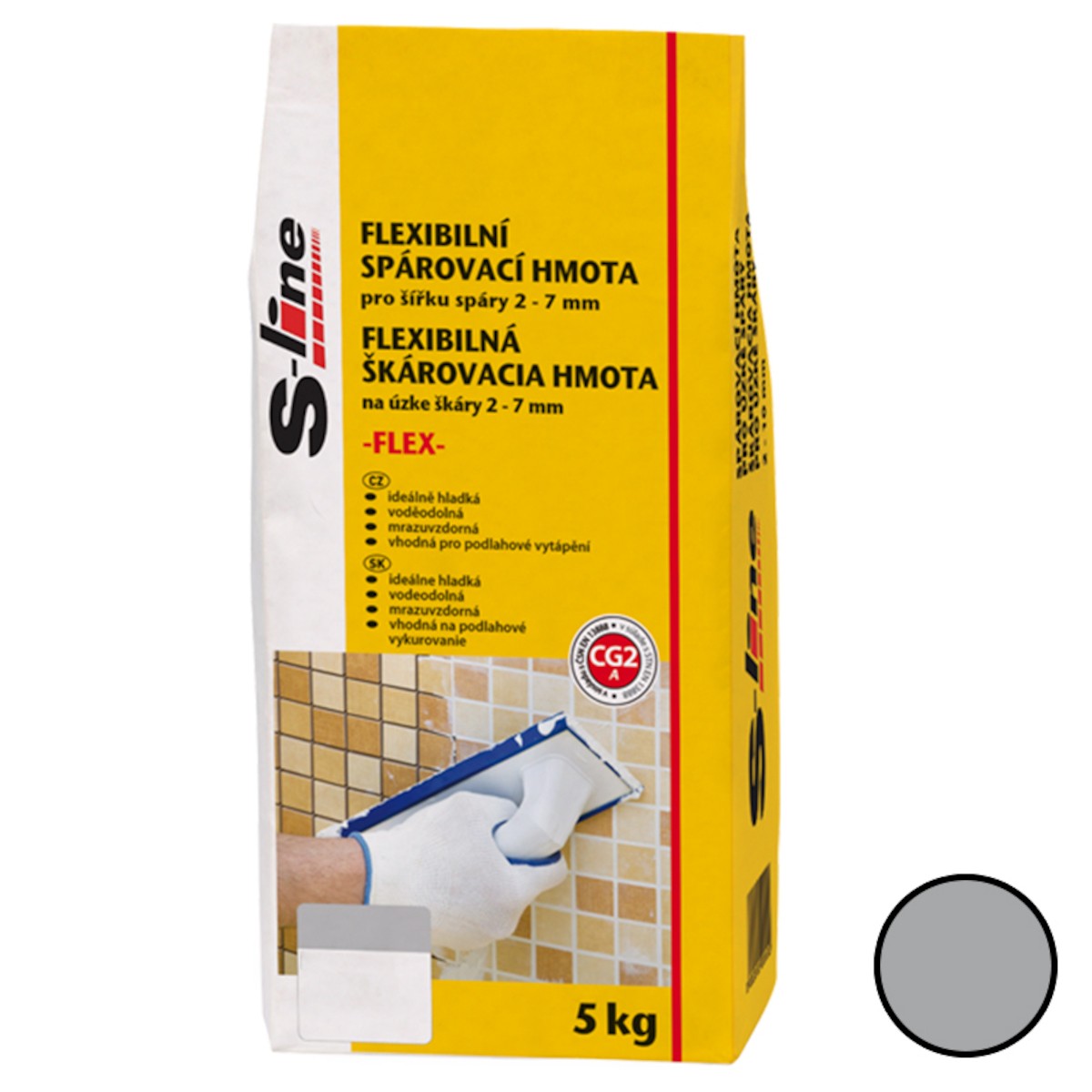 Spárovací hmota S-Line Flex šedá 5 kg CG2A SHFLEX54 S-Line