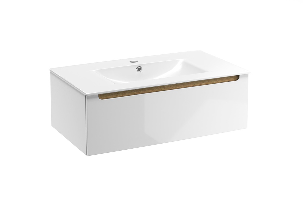 Koupelnová skříňka s umyvadlem Naturel Stilla 80x30x45 cm bílá STILLAD08005U1 Naturel