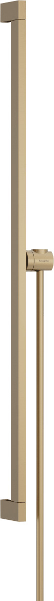 Sprchová tyč Hansgrohe Unica na stěnu s držákem sprchy a sprchovou hadicí kartáčovaný bronz 24403140 Hansgrohe