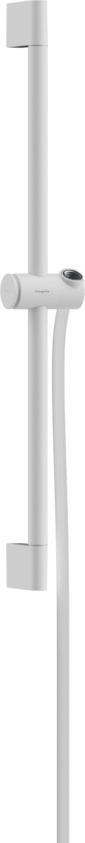Sprchová tyč Hansgrohe Unica na stěnu s držákem sprchy a sprchovou hadicí matná bílá 24400700 Hansgrohe
