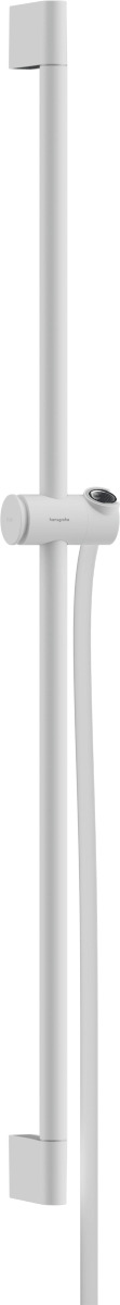 Sprchová tyč Hansgrohe Unica na stěnu s držákem sprchy a sprchovou hadicí matná bílá 24401700 Hansgrohe