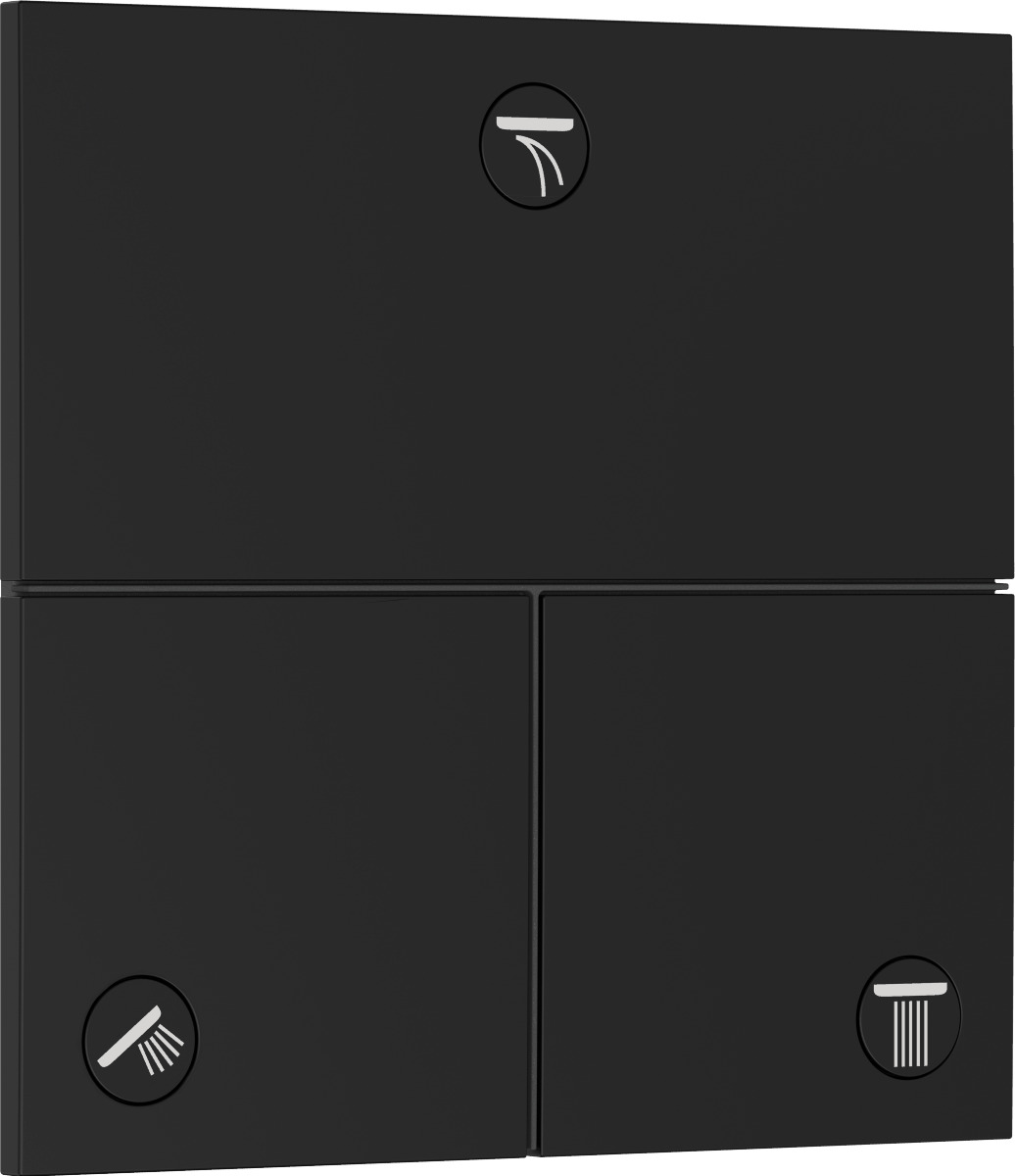Ventil Hansgrohe ShowerSelect Comfort E bez podomítkového tělesa matná černá 15573670 Hansgrohe