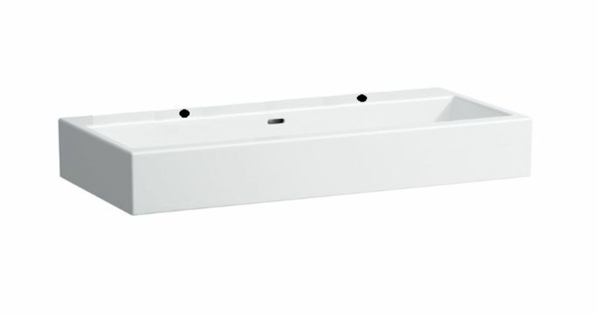 Nábytkové umyvadlo Laufen Living City 100x46 cm dva otvory pro baterii H8184380001071 Laufen