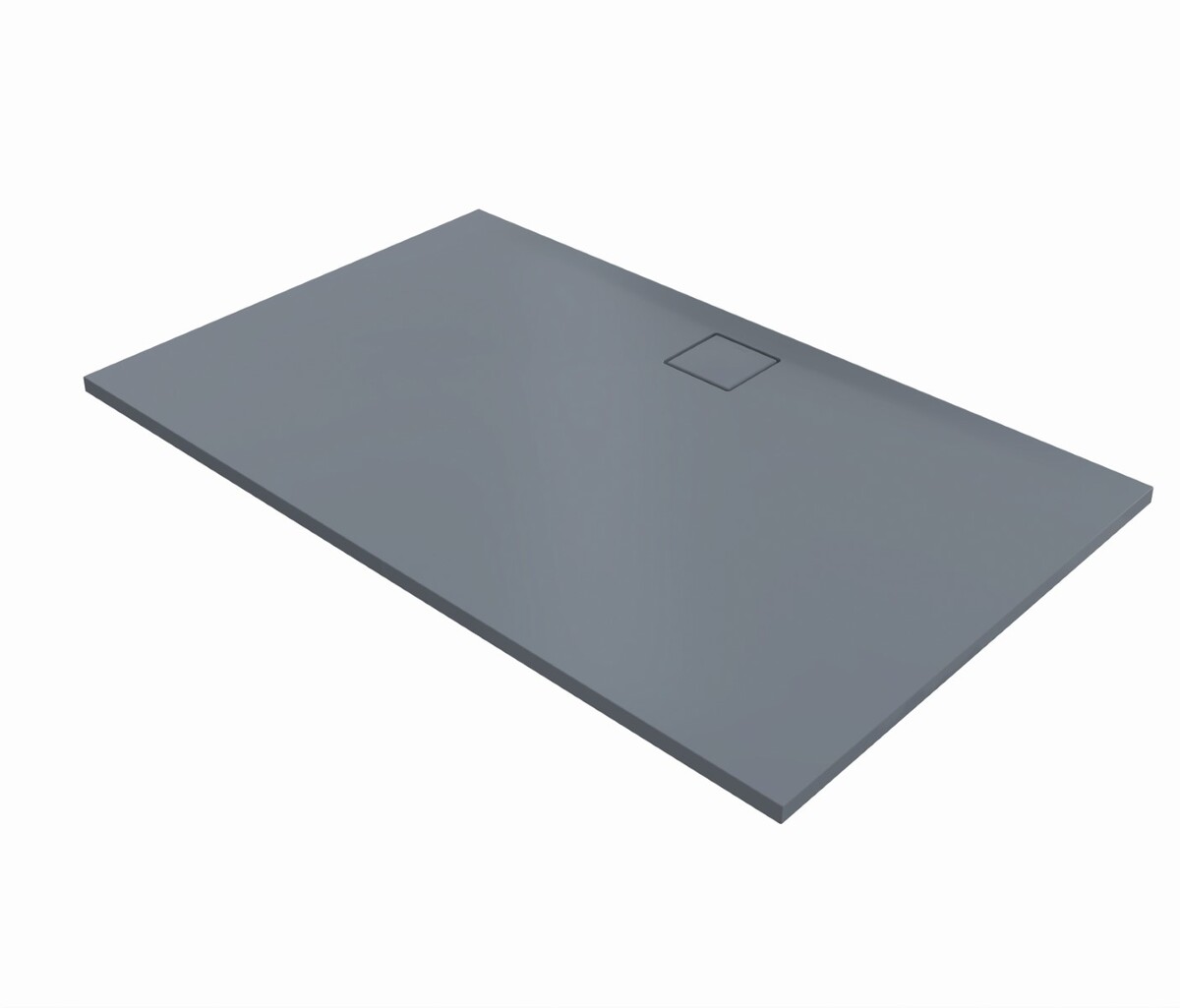 Sprchová vanička obdélníková Huppe EasyFlat 160x100 cm litý mramor šedá matná EF0119.026 Hüppe