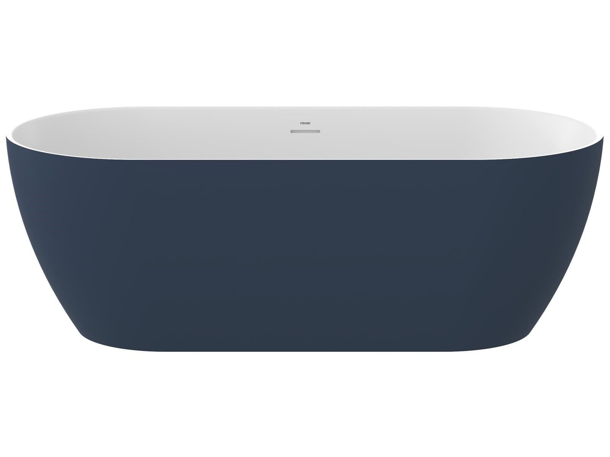 Volně stojící vana Ravak Freedom O Tec 170x77 cm akrylát levá i pravá Deepsea Blue / bílá CD21400000 Ravak