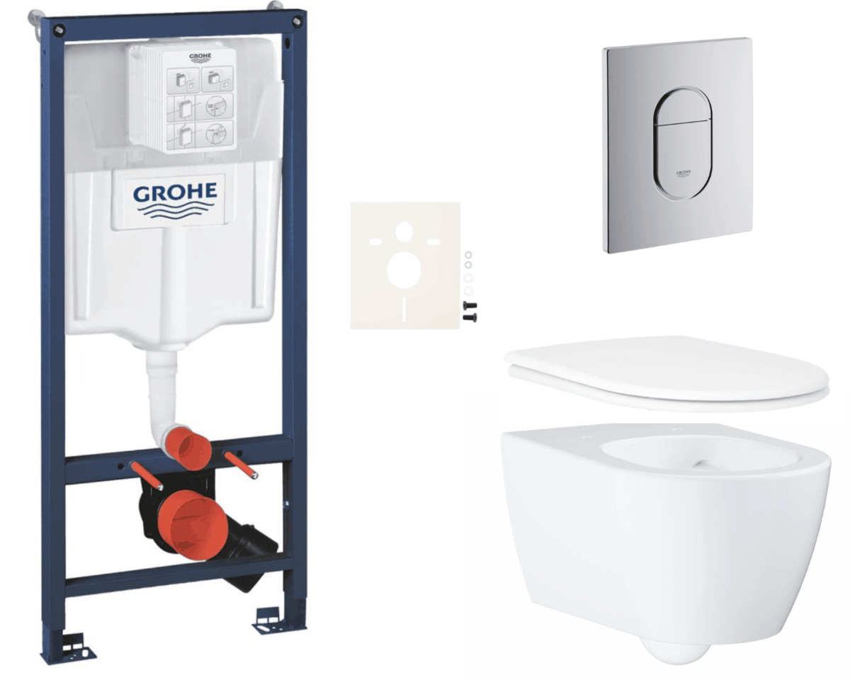 Závěsný wc set do lehkých stěn / předstěnová montáž Grohe Essence SIKOGRSESA Grohe