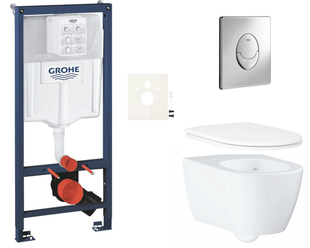 Závěsný wc set do lehkých stěn / předstěnová montáž Grohe Essence SIKOGRSESSA Grohe