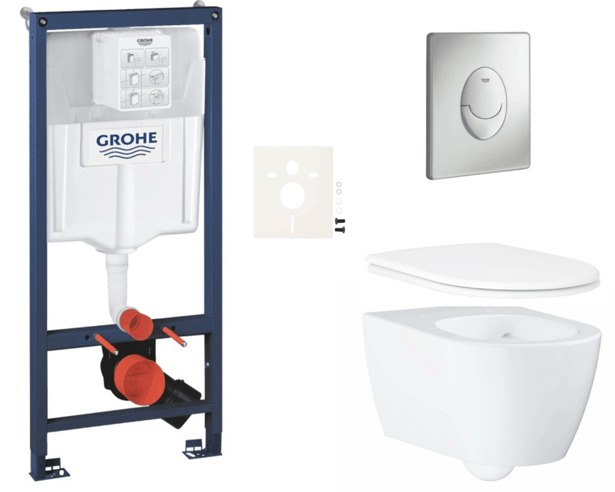 Závěsný wc set do lehkých stěn / předstěnová montáž Grohe Essence SIKOGRSESSAP00 Grohe