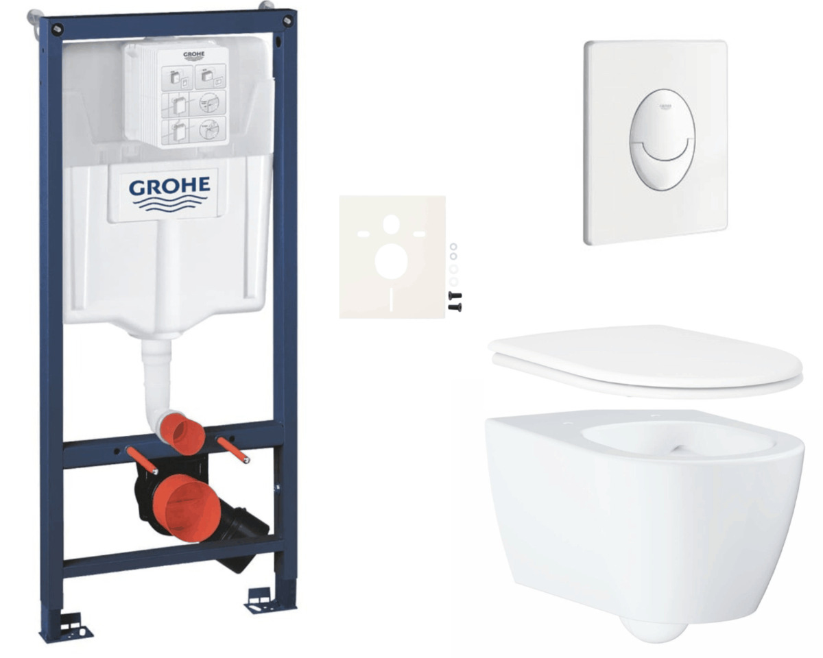 Závěsný wc set do lehkých stěn / předstěnová montáž Grohe Essence SIKOGRSESSASH0 Grohe