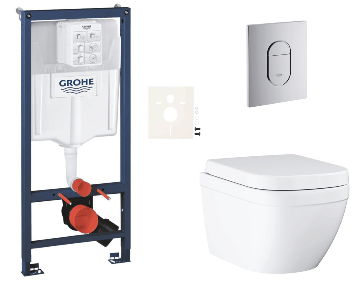 Závěsný wc set do lehkých stěn / předstěnová montáž Grohe Euro Ceramic SIKOGRSEUA Grohe