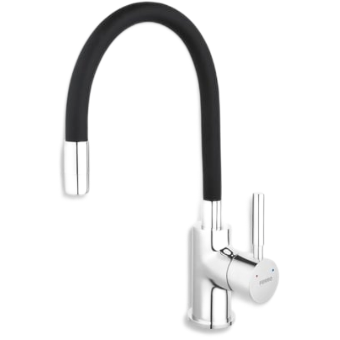 Dřezová baterie Novaservis se silikonovým ramínkem černá/chrom 70710.0C Novaservis