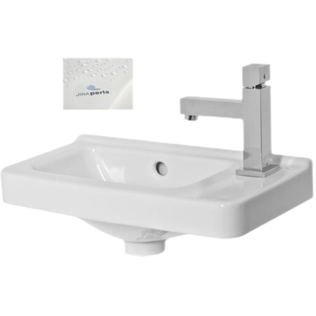 Jika Cubito umývátko 45x25 cm otvor pro baterii vlevo h8114241001061 1142.4.100.106.1 Jika