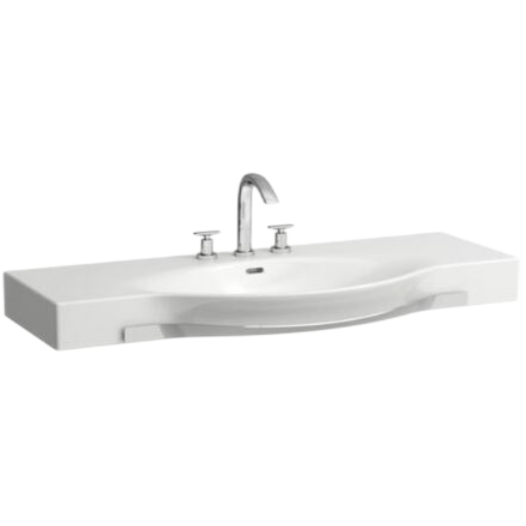 Laufen Palace umyvadlo 120x51 cm otvor pro baterii uprostřed h8127040001041 1270.4.000.104.1 Laufen