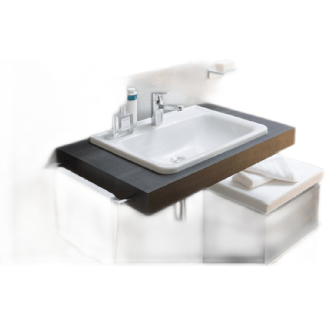 Laufen Pro S zápustné umyvadlo 56x44 cm otvor pro baterii uprostřed h8189630001041 1896.3.000.104.1 Laufen