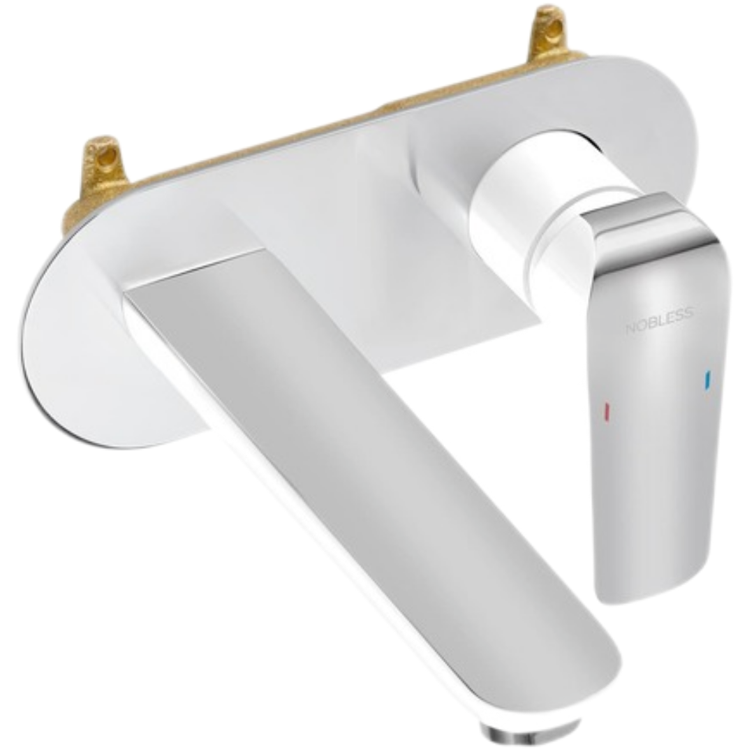 Novaservis Nobless Tina umyvadlová baterie včetně podomítkového tělesa bílá/chrom 38200