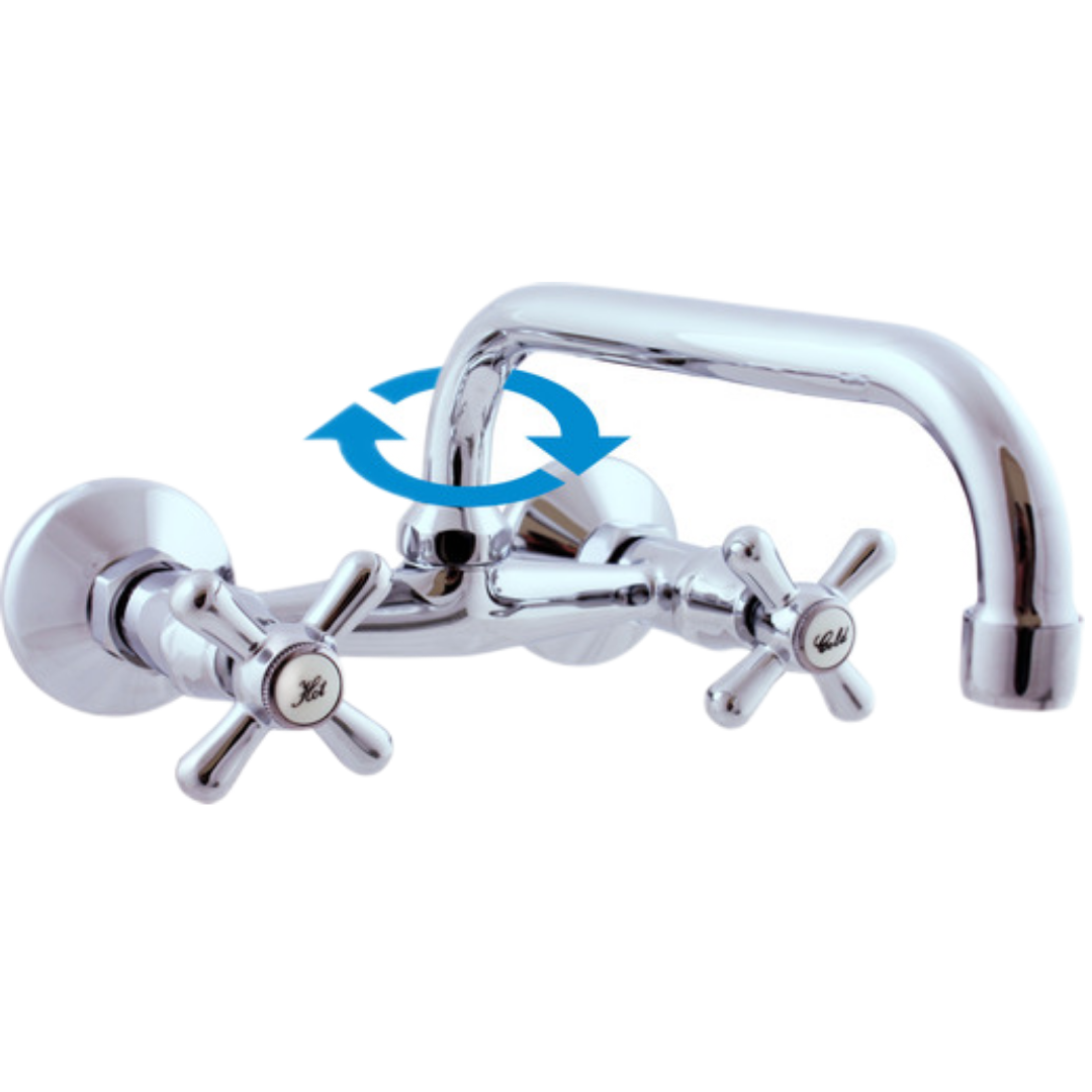 RAV SLEZÁK Morava dřezová baterie s otočným ramínkem 150 mm chrom mk102.5/27 MK102.527 RAV SLEZÁK