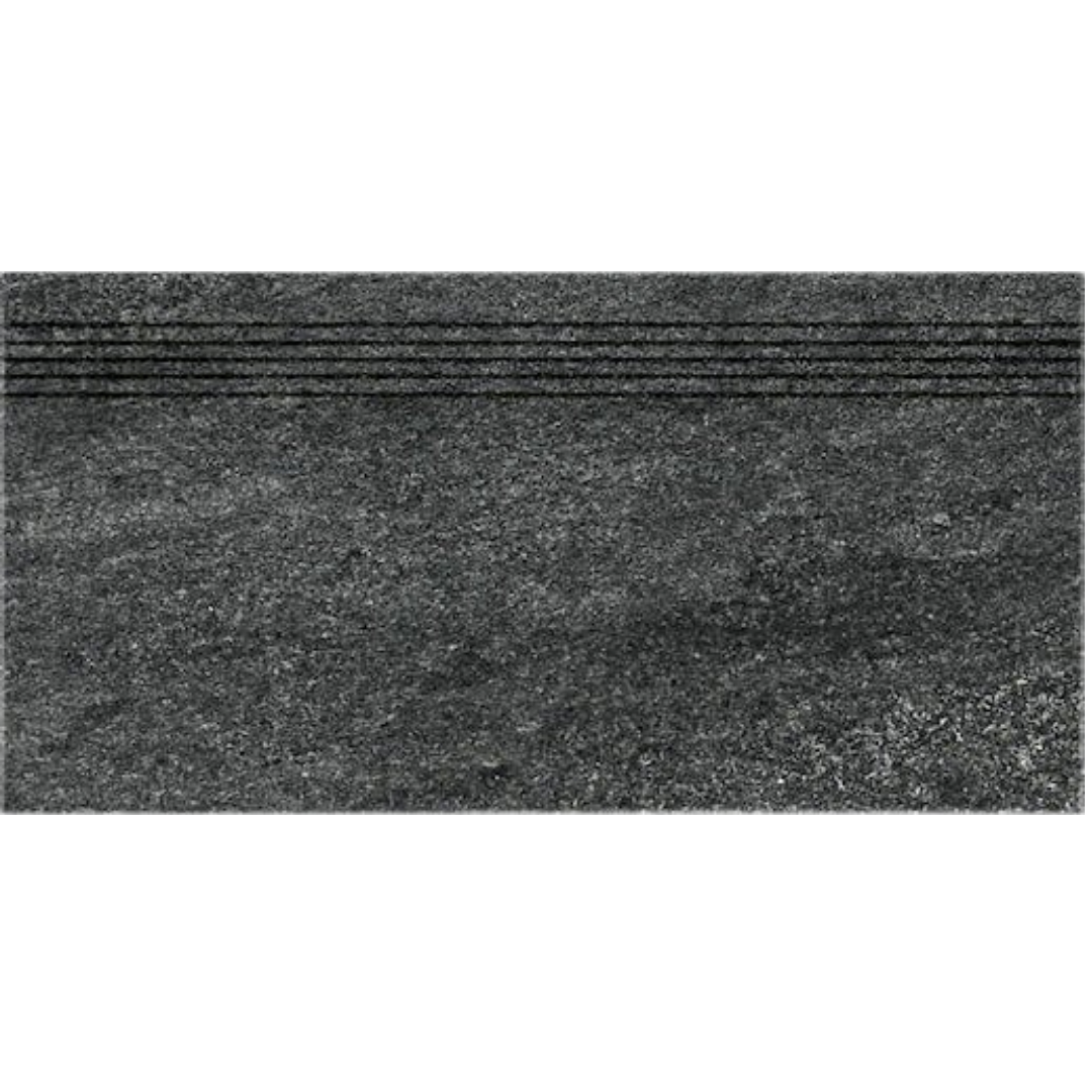 Schodovka Rako Quarzit černá 30x60 cm mat DCVSE739.1 Rako