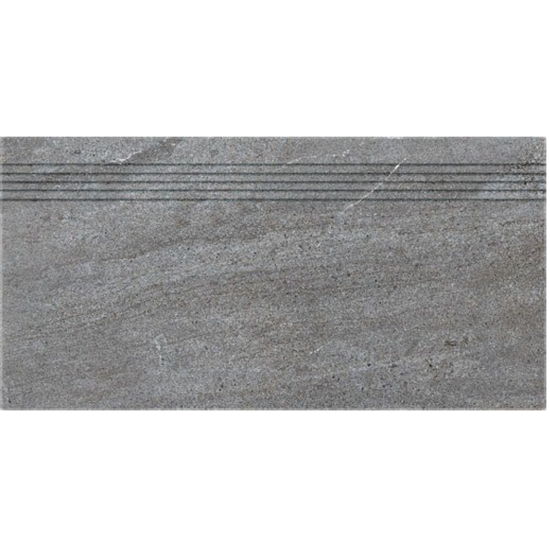 Schodovka Rako Quarzit tmavě šedá 30x60 cm mat DCPSE738.1 Rako