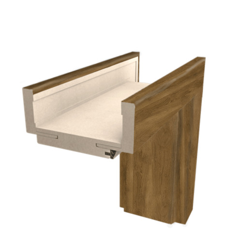 Obložková zárubeň Naturel 90 cm pro tloušťku stěny 14-16 cm levá O4DPL90L Naturel