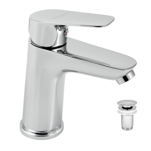 Novaservis Titania Pure umyvadlová baterie s clic-clacem chrom 90303