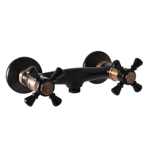 RAV SLEZÁK Morava sprchová baterie 100 mm černá/stará mosaz MK380.0CMATSM RAV SLEZÁK