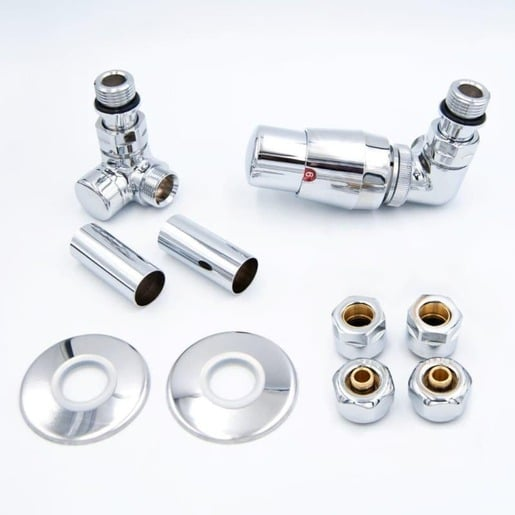 HOPA Classic-Set ventil pro ústřední vytápění chrom VENTILVISIONSETC HOPA