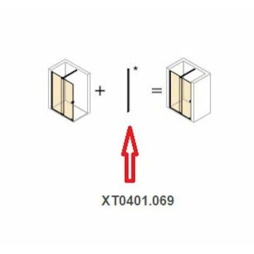 Hüppe Xtensa pure náhradní díl XT0401.069 Hüppe