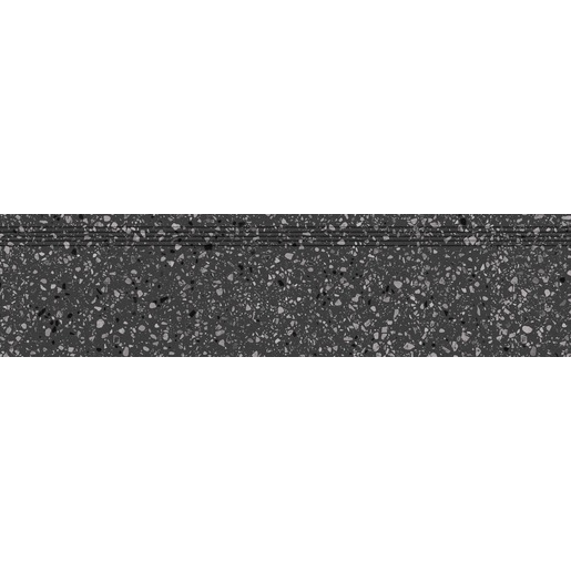 Schodovka Rako Porfido černá 30x120 cm mat / lesk DCPVF812.1 Rako