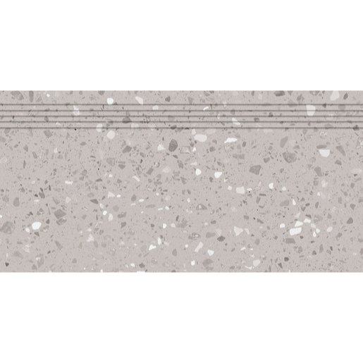 Schodovka Rako Porfido šedá 30x60 cm mat / lesk DCPSE811.1 Rako