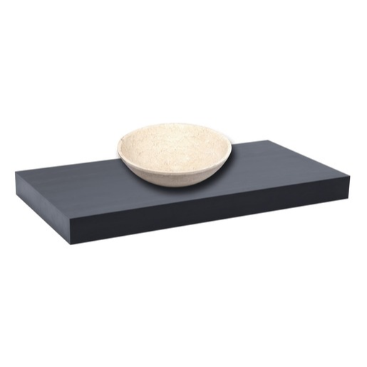 Deska pod umyvadlo bez umyvadla Naturel Dolce 70x8x50 cm černá mat DO7050BL Naturel