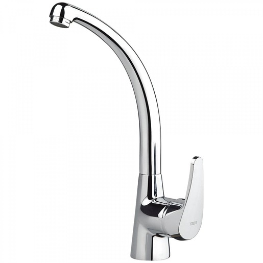 Dřezová baterie Tres s otočným ramínkem chrom 17044702 TRES
