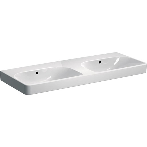 Geberit Smyle Square dvojumyvadlo 120x48 cm bez otvoru pro baterii 500.224.01.1 Geberit